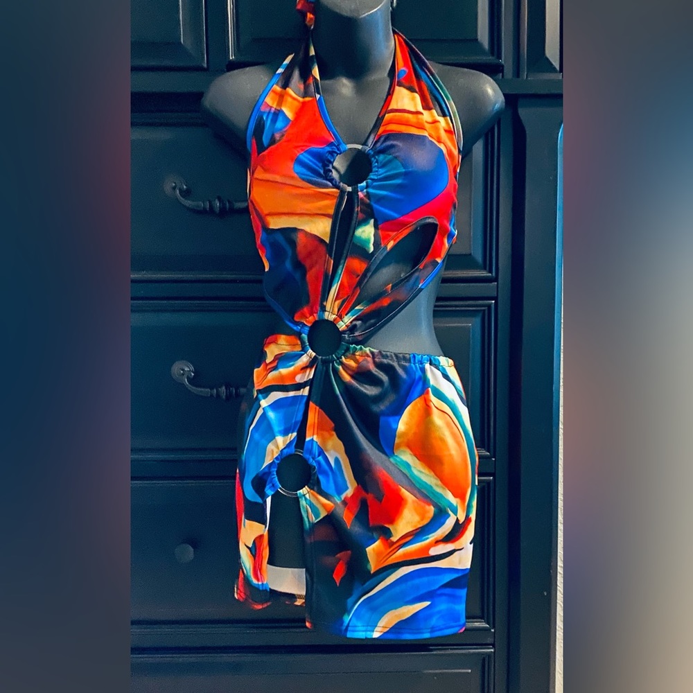 Multicolored Dress for the beach